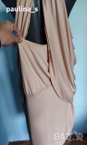 Луксозна рокля за повод с чокър и пелерина "Rainbow" / голям размер , снимка 14 - Рокли - 36755147