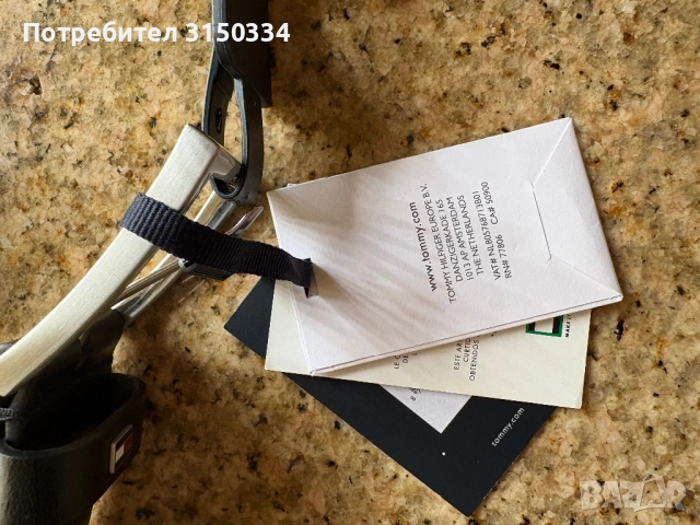 Мъжки колан Tommy Hilfiger, 90 см дължина, 4 см ширина, 100% естествена кожа, Черен, снимка 8 - Колани - 53974663