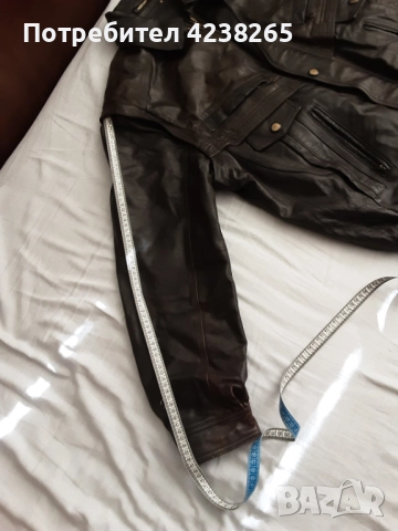 кожено яке - естествено кожа, черно, свалящи се ръкави, снимка 12 - Якета - 52678633