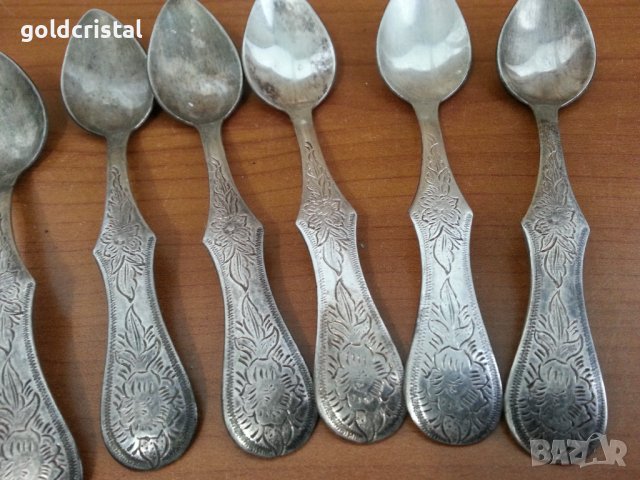 стари посребрени лъжички , снимка 2 - Антикварни и старинни предмети - 37056410