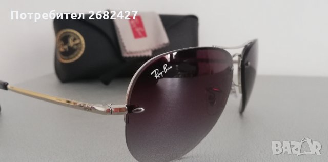 ОРИГИНАЛНИ ОЧИЛА Ray Ban RB3449 003/8G Silver Frame Grey Gradient 59mm Lens Sunglasses, снимка 2 - Слънчеви и диоптрични очила - 31248330