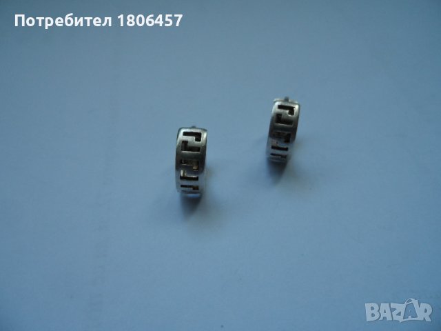 сребърни обеци Г, снимка 6 - Обеци - 42061483