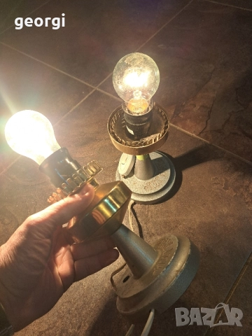 ретро съветски настолни лампи Луган 30/5, снимка 7 - Настолни лампи - 52745708