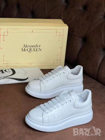 дамски маратонки от естествена кожа alexsander mcqueen, снимка 4 - Маратонки - 50742664