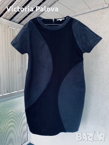 Скъпа рокля SELECTED (Дания)-кокон,твърд лен и памук, снимка 5 - Рокли - 37704809