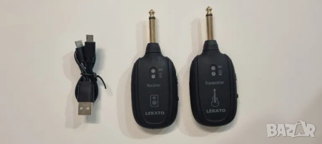 LEKATO безжичен китарен предавател, приемник