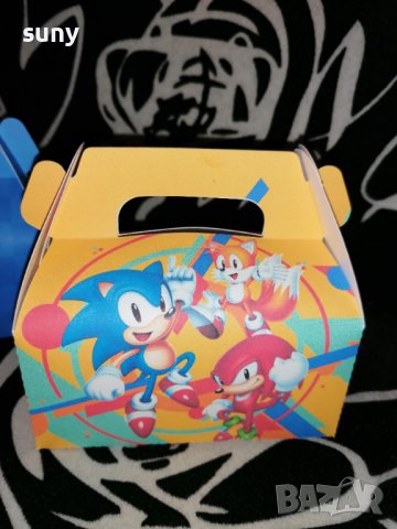 Кутийка за лакомства Соник, снимка 2 - Други - 36914714