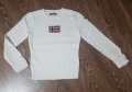 Бял пуловер NAPAPIJRI -50лв.НАМАЛЕНИЕ, снимка 1 - Детски пуловери и жилетки - 39945239