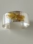 Посребрена гривна+ 2 бр.посребрени пръстени с родиево покритие., снимка 1 - Гривни - 39500459