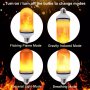 LED крушка с огнен ефект/пламък