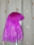 Цикламова перука от изкуствен косъм за парти , снимка 1 - Аксесоари за коса - 42899741