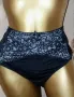 2XL Черна еластична бикина с дантела , снимка 2