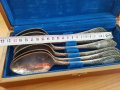 Руски посребрени лъжици в кутия, снимка 6