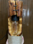 Ръчно изработена лампа от дърво с декорация, снимка 2