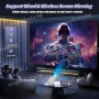 Безжичен Проектор 37 000 Вградени Игри Безжичен Стрийминг до Платформи, снимка 12