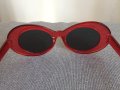Нови Дамски Слънчеви Очила Червени Черни Прозрачни Кръгли Ретро Модел Модерни , снимка 17