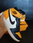 Nike Air Jordan 1 High Yellow Toe Taxi Жълти Кецове Обувки Нови Оригинални Размер 43 Номер Найк, снимка 4