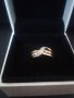  Дизайнерски златен пръстен с диаманти, снимка 2