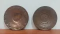 Медни чинии 11см. цена за 2бр.-35лв, снимка 1