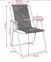 Сгъваем стол, Изработен от стомана и textilen stol къмпинг , снимка 3