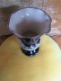 Стара порцеланова ваза ,кобалтов син цвят, позлата, снимка 3