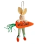 6523 Висяща великденска фигура Зайче с морков Welcome, 30 см, снимка 2