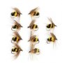 Суха муха 10 броя земна пчела     за клен, костур, щука и други, снимка 3