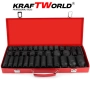 Комплект ударни вложки 35 части KraftWorld – 1/2″, 8–32 мм, шестостенни, снимка 7