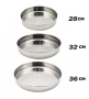 Комплект 3 кръгли тави за печене 28/32/36 см, дълбоки, снимка 2