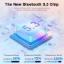 Безжични слушалки Bluetooth 5.3, 4 ENC микрофона, бели, T19, снимка 4