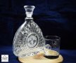 Персонализирана стъклена гарафа + Стъклена чаша за уиски 
