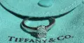 Оригинален Tiffany & Co. платинен годежен пръстен с диамант 0.53 ct – G / VS2, снимка 6