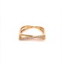 Златен дамски пръстен 2,08гр. размер:57 14кр. проба:585 модел:20058-2, снимка 1 - Пръстени - 42528676