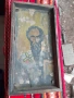 Стара домашна икона - ръчно рисувана върху дъска, снимка 2