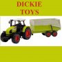 Dickie Toys - Трактор с подвижно ремарке-самосвал Claas Ares Set, 53 cm,