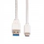 Кабел USB Type C към USB-A 3.1 Digital One SP01190 Бял, USB Type C to USB-A M/M, снимка 3