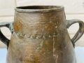 Красива медна кашпа с 2 дръжки от Англия с алое вера, снимка 12