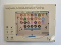  Магнитна азбучна дъска с животни, образователна играчка за фина моторика, английски букви и животни, снимка 7