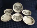 Английски комплект чинни с декор котки -Staffordshire tableware England, снимка 1