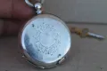 Швейцарски сребърен джобен часовник , снимка 5