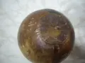 Стар,много красив италиянски декантер облечен в кожа., снимка 3