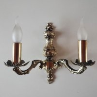 Луксозен аплик за стена-бароков старинен,винтидж,осветтително тяло,лампа, снимка 10 - Лампи за стена - 39550073