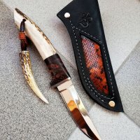 Ръчно изработен ловен нож от марка KD handmade knives ловни ножове, снимка 4 - Ножове - 34478488
