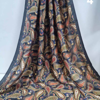 Дамски красив сатенен шал 1.80х0.90см Различни дизайни, снимка 4 - Шалове - 44621591