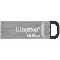 USB Флаш Памет 128GB USB 3.2 Kingston DT Kyson DTKN/128GB, Gen 1, DataTraveler, Метална, снимка 1 - USB Flash памети - 30734340
