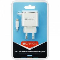 Зарядно у-во CANYON с Lightning (iPhone) кабел , снимка 1 - Аксесоари за Apple - 31915237