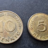 Монети . Германия. 1, 5 и 10 пфенига. 1950 година., снимка 3 - Нумизматика и бонистика - 38160577