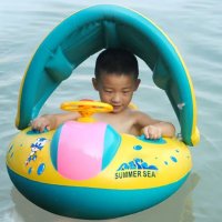 Надуваема детска лодка / пояс със сенник, снимка 1 - Други - 37208886