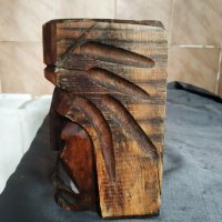 стар дървен свещник, снимка 3 - Антикварни и старинни предмети - 29221602