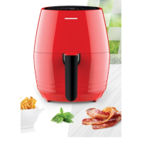 Фритюрник с горещ въздух Heinner AirFryer Nelle Digital RD HAF-1250DRD, 1250 W, Капацитет на съда 3., снимка 2 - Фритюрници - 44734433